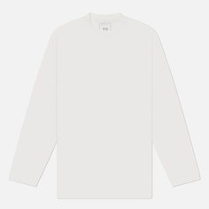 Мужской лонгслив Y-3 Loose, цвет белый, размер S