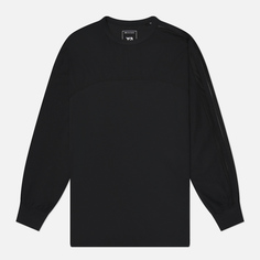 Мужской лонгслив Y-3 Mesh 3-Stripes, цвет чёрный, размер S