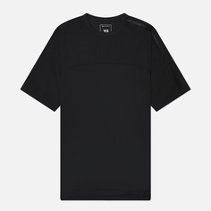 Мужская футболка Y-3 Mesh 3-Stripes, цвет чёрный, размер S