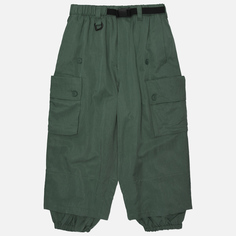 Мужские брюки Y-3 Washed Twill Cargo Cuff, цвет зелёный, размер S