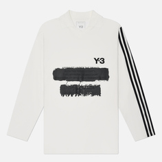 Мужской лонгслив Y-3 Graphic Logo, цвет белый, размер S