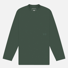 Мужской лонгслив Y-3 Loose, цвет зелёный, размер S