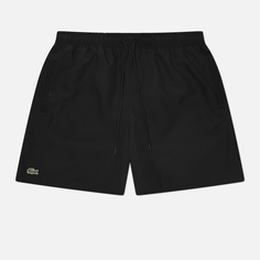 Мужские шорты Lacoste Mid Length Monochrome, цвет чёрный, размер S