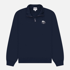 Мужская толстовка Lacoste High Neck Zip-Up Print, цвет синий, размер S
