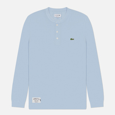 Мужской лонгслив Lacoste Waffle Knit, цвет голубой, размер M
