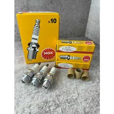 3 штуки. Свеча зажигания NGK 6350. BR7HS10. Лодочные моторы , снегоуборочные машины / Снегоходы 1098/6350