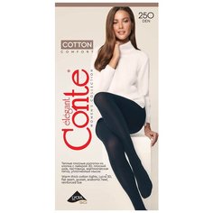Колготки Conte Cotton 250, 250 den, grafit
