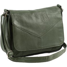 Сумка кросс-боди , фактура гладкая, оливковый Unvers Leather Istanbul