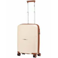 Чемодан Robinzon Santorini Basic, 37 л, бежевый