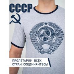 Футболка Чебоксарский Трикотаж, размер 2XL, рост 182-188, серый