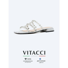 Сабо VITACCI, размер 36, серебряный