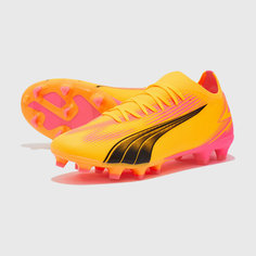 Бутсы PUMA ULTRA MATCH, размер 9 UK, оранжевый