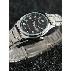 Наручные часы CASIO, серебряный, черный