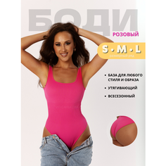 Боди бельевое, размер S, розовый Oksy Brand