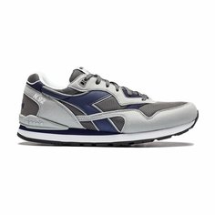 Кроссовки Diadora N.92, размер T6, темно-серый/светло-серый/синий