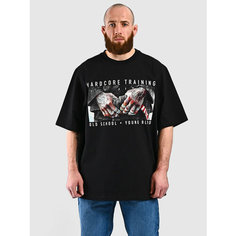 Футболка спортивная HARDCORE TRAINING Oversized, размер XL, черный