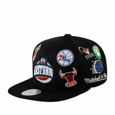 Бейсболка Mitchell & Ness для мужчин и женщин, размер 0, черный