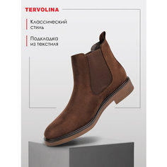 Ботинки челси TERVOLINA, размер 40, коричневый
