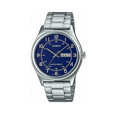 Наручные часы CASIO, синий, серебряный