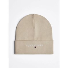 Шапка-бини TOMMY HILFIGER для женщин, размер OneSize, кремовый