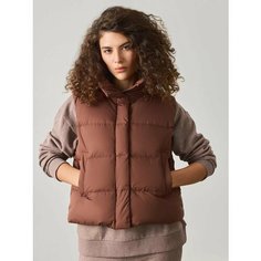 Жилет JUST CLOTHES, размер 44, коричневый