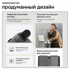 Кейс-пилот Xiaomi, 39 л, размер S, черный