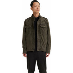 Куртка джинсовая Levis Men Washed Cotton Two Pocket Military Jacket, размер XXL, зелёный Levis®