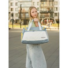 Сумка спортивная MICHAO, 30 л, 23х27х50 см, ручная кладь, голубой