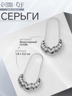 Серьги металл QF