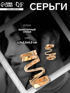 Серьги металл QF