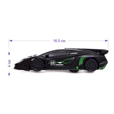 Антигравитационная машинка racer, работает от аккумулятора, ездит по стенам, цвет черный Автоград