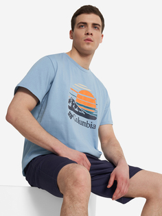 Футболка мужская Columbia Path Lake Graphic Tee II, Голубой
