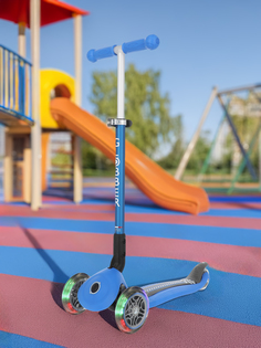 Самокат 3-х колесный детский Globber Primo Foldable Fantasy Lights, Синий