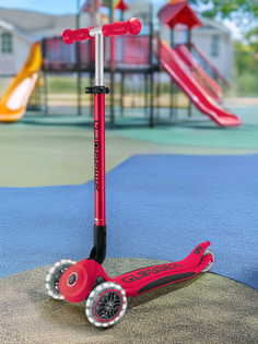 Самокат детский Globber Primo Foldable Plus Lights, Красный