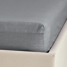 Простыня на резинке Dark ash Cozy Home