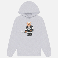 Мужская толстовка MARKET Hockey Bear Hoodie, цвет серый, размер S