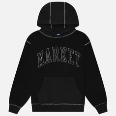 Мужская толстовка MARKET Reverse Arc Hoodie, цвет чёрный, размер S