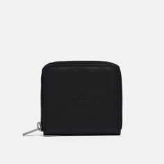 Кошелек Y-3 Crinkled Leather Zip, цвет чёрный