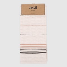 Полотенце кухонное Asil stripe вафля бежевый 45х70 см