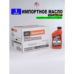 Масло трансмиссионное Ford MERCON ULV (США) Motorcraft ATF, (1л), жидкость АТФ для АКПП (для коробки передач) Моторкрафт Меркон Форд XT12QULV1, РТЛ