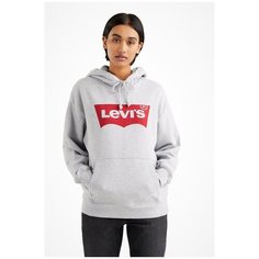 Худи Levis Women Graphic Standard Hoodie, размер S, , серый/красный Levis®