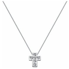 Колье Diamant, белое золото, 585 проба, бриллиант, длина 40 см., бесцветный
