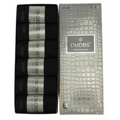 Носки DMDBS, комплект, 6 пар, размер универсальный, черный