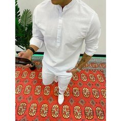 Рубашка SKOS Fashion весна - лето 2025, размер 6XL, белый