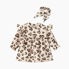 Платье Крошка Я, размер 92, бежевый