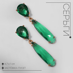 Серьги со стразами QF