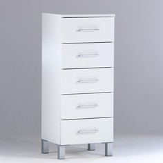 Комод для ванной комнаты, с пятью ящиками, 40 х 34 х 98,6 см Клик Мебель