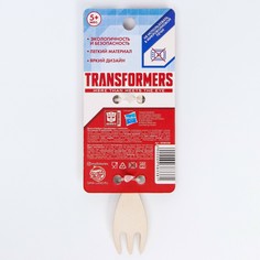 Вилка детская, бамбук, трансформеры Hasbro