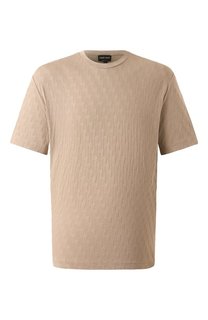 Футболка из вискозы и кашемира Giorgio Armani