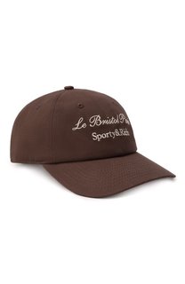 Хлопковая бейсболка Sporty&Rich x Le Bristol Paris Sporty and Rich